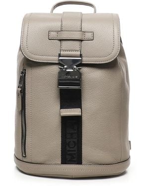 Michael Kors Gehämmerte Leder Umhängetasche - Grau