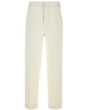 Ami Paris Straight Trousers - Natural