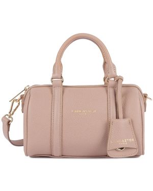 Lancaster Tassen ,Leer Sac Polochon Zippé S Milano Ana - Roze