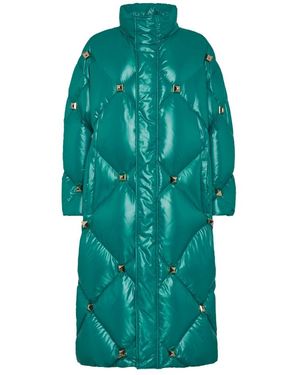 Philipp Plein Lange Pufferjas - Groen