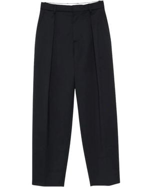N°21 Broeken ,Blauw ,Leer Rechte Broek - Zwart