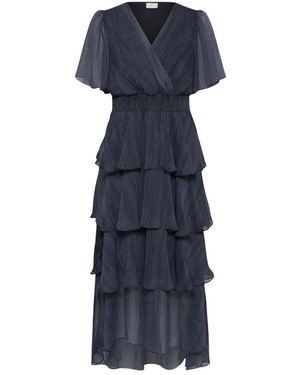 Kaffe Kleedjes ,Blauw ,Polyester Kalouisa Jurk