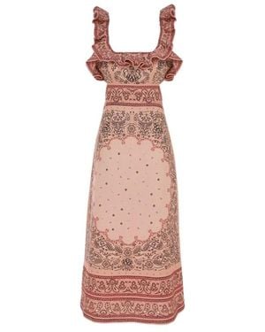 Zimmermann Midi Dresses - Pink