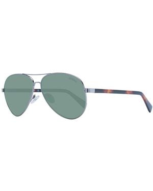 Guess Aviator Zonnebril Metalen Montuur Groene Lens