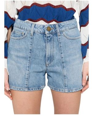 The Seafarer Swp0154 Denim Shorts - Blau