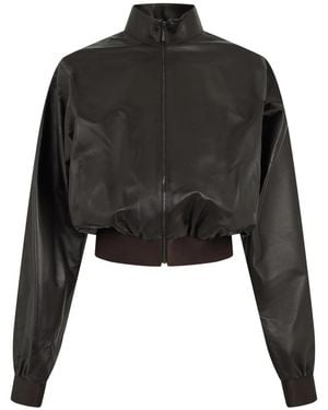 Gucci Leather Jackets - Negro
