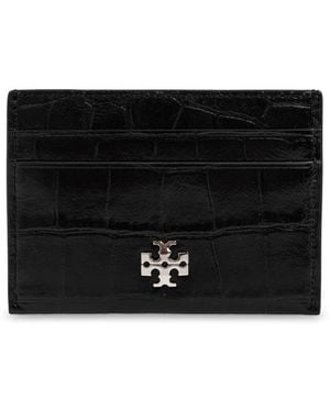 Tory Burch Robinson Kroko-Prägung Kartenetui - Schwarz