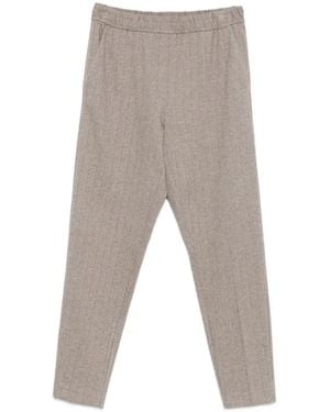 Le Tricot Perugia Straight Trousers - Grigio