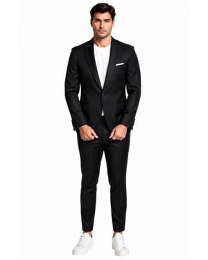 Bharnaba Single Breasted Suits - Black
