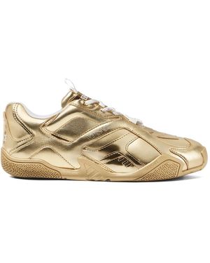 Versace Goldene Sneaker Mit Griechischem Motiv - Natur