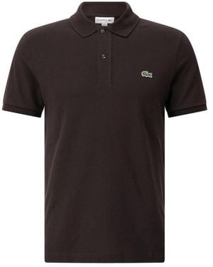 Lacoste Klassisches Logo Polo-Shirt - Schwarz