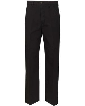 Dries Van Noten Straight Trousers - Black