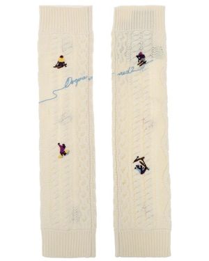 DSquared² Ondergoed ,Wol Wollen Beenwarmers - Naturel