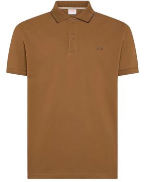 Sun 68 Polo Shirts - Brown