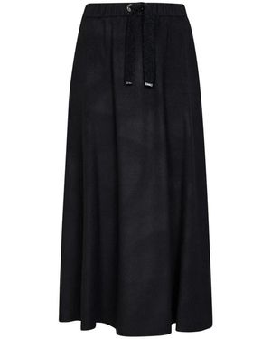 Herno Rokken ,Zwart ,Wol Midi Rok