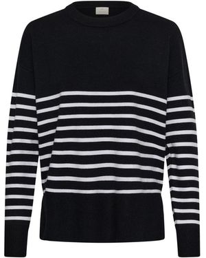 Kaffe Round-Neck Knitwear - Bleu