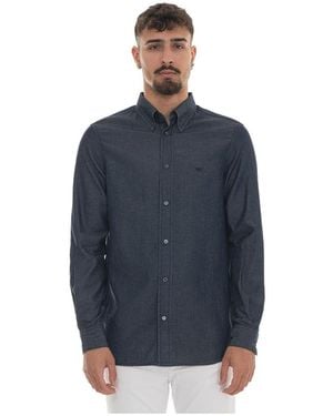 Emporio Armani Casual Shirts - Blue
