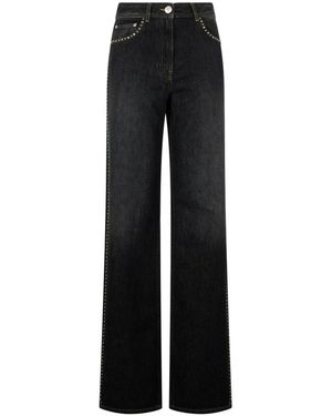 Versace Wide Jeans - Nero