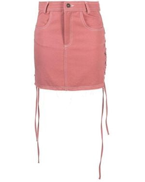 Julfer Denim Skirts - Pink