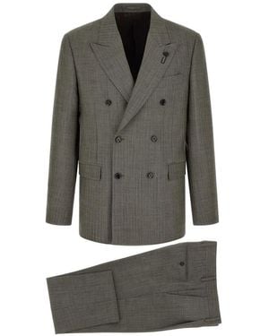 Lardini Feeling Double-Breasted Suit - Grijs