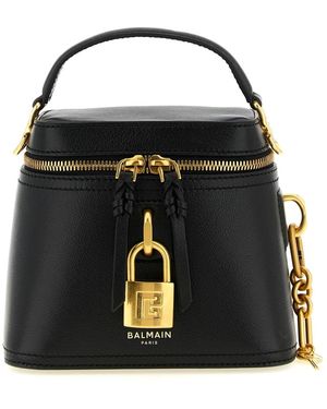 Balmain Tassen ,Zwart ,Leer Tote Bag