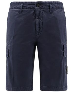 Stone Island L100018 Cargo Shorts - Blauw