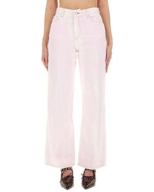 Ganni Wide Jeans - Pink