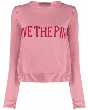 Alberta Ferretti Round-Neck Knitwear - Rose