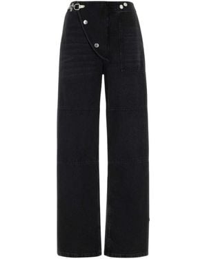 Marni Wijde Pijpen Jeans Van Katoen - Zwart