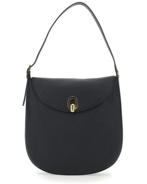 SAVETTE Tassen ,Zwart ,Leer Large Tondo Hobo