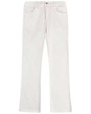 Fay Straight Trousers - White