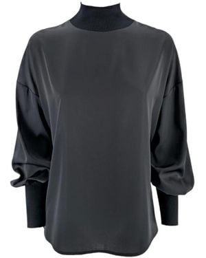D.exterior Blouses - Blue