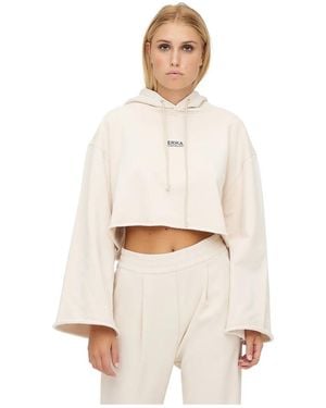 Erika Cavallini Semi Couture Hoodies - Weiß