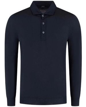 Fedeli Merinowoll-Polo - Blau