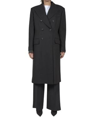 Dolce & Gabbana Double-Breasted Coats - Nero
