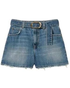 Twinset Denim Shorts - Blue