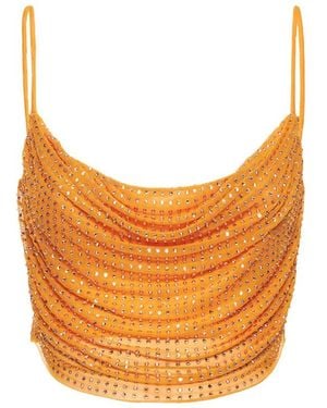 Self-Portrait Sleeveless Tops - Orange