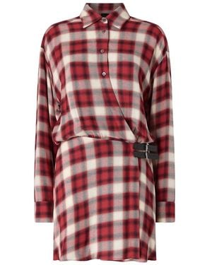 Pinko Kleedjes ,Veelkleurig ,Aquilegia Abito Tinto Filo Che - Rood