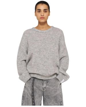 10Days Locker geschnittener rippstrickpullover - Grau