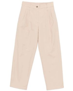 Calvin Klein Wide Trousers - Natural