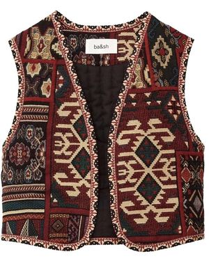Ba&sh Elton Jacquard Vest - Bruin