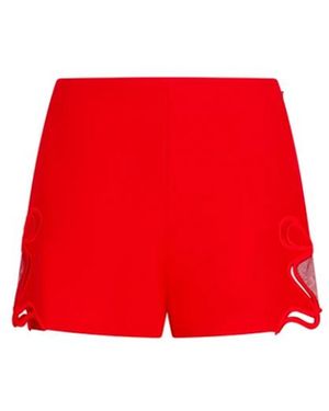 Blumarine Cady Tecnico Shorts - Rot