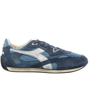 Diadora Low-Top-Sneaker Mit Paneelen - Blau
