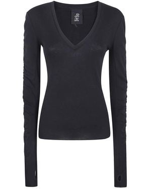Thom Krom V-Neck Strickware - Blau