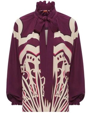 La DoubleJ Romantische cerere bluse - Lila