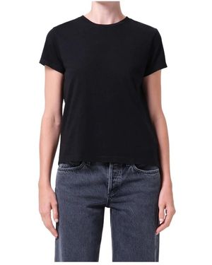 Agolde Long Line Adine Tee - Zwart