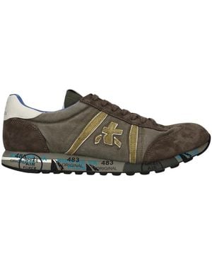 Premiata Schoenen ,Veelkleurig ,Leer Lucy - Bruin