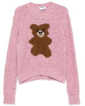 Moschino Round-Neck Knitwear - Rosa