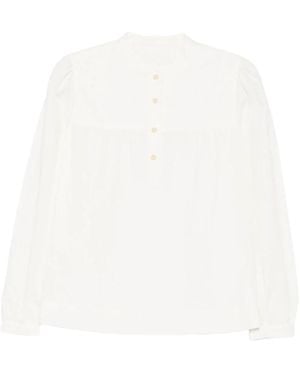 A.P.C. Hemdbluse Mit Stehkragen - Weiß