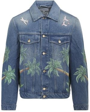 CASABLANCA Giacca blu per uomo aw24